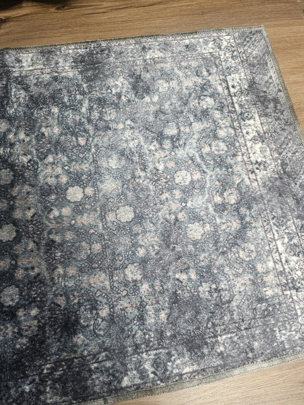 Blue Vintage-Style Area Rug - Home Bath 2x3